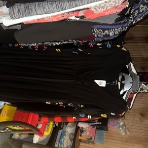 Torrid size 0 black skater dress
